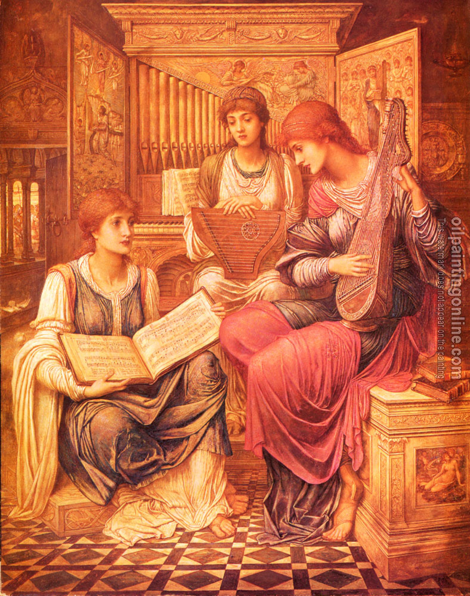 John Melhuish Strudwick - The Music Of A Bygone Age